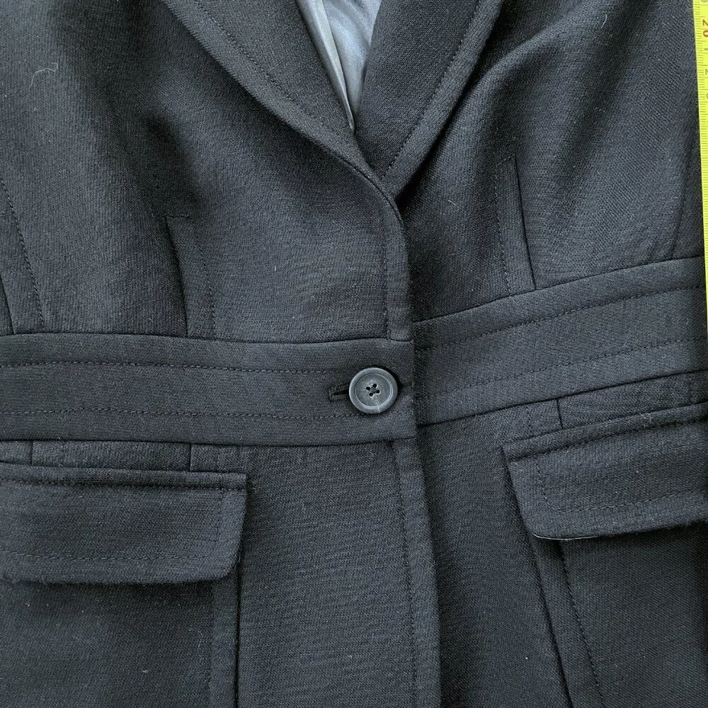 J. Crew Double-Cloth Blazer (Black) 0P